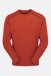 Футболка Rab Force LS Tee Tuscan Red червона чоловіча M - зображення 1
