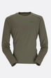 Футболка Rab Force LS Tee Light Khaki хакі L чоловіча - изображение 1