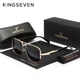 Мужские градиентные поляризационные солнцезащитные очки KINGSEVEN 2413 Gold Gray - изображение 1