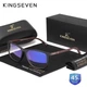 Окуляри комп'ютерні Blue Blocker 45% для чоловіків і жінок KINGSEVEN 7365 Matte Black F4 - зображення 1
