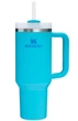 Термокружка Stanley Quencher H2.0 FlowState с ручкой и трубочкой Лазурная 887мл - изображение 1