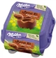 Набір шоколадних яєць Milka Löffel Ei Kakaocreme Alpenmilch Schokolade gefüllt 136г - зображення 1