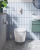 Комплект инсталляции GROHE Solido кнопка хром безободковый унитаз GROHE с крышкой микролифт дюропласт 103846SH00 - изображение 2