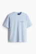 Футболка з принтом H&M Loose Fit блакитний 0967955124 S - изображение 4