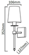Kinkiet Light Prestige Casoli LP-2118/1W chrom - obraz 2