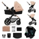Універсальна коляска 3 в 1 Kinderkraft Moov 2 Sand Beige, 5902533925803 - зображення 1