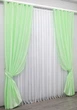 Комплект готовых штор VR-Textil Атлас № 739ш Салатовый 150х270 см 2 шт (30-522) - изображение 3