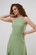 Сукня максі льоновмісна на бретелях Wear me XS Зелений (оливковий) (14_25_468_11721) - изображение 3