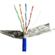 Кабель мережевий GEAR FTP 100м, cat.5e, CCA(25), 4*2*0,51, PVC, indoor, blue (GEC-FTPCCA25051100) - зображення 1