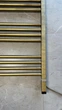 Полотенцесушитель комбинированный Terma Fiona 1140x530 Brushed Brass, тен ONE + вентиль Unico - изображение 3