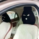 Чехлы «Балаклавы» на подголовники сидений автомобиля AvtoSpenk, черные, 2 штуки - изображение 4