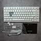 Ігрова механічна клавіатура Ajazz AK820 White з білою підсвіткою HOT SWAP Сині світчі - зображення 3