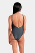 Купальник жіночий Arena TEAM STRIPE SWIMSUIT U BACK 007058-550 S Графітовий - изображение 3