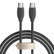 Кабель Baseus Jelly Liquid Silica Gel Fast Charging Data Cable Type-C to Type-C 100W 1.2m Black - зображення 1