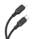 Кабель HOCO X90 Cool silicone PD charging data cable Type-C to Lightning 1m 3A Black (6931474788382) - изображение 2