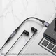 Переходник BOROFONE BV24 Graceful digital audio converter cable Type-C to 3.5mm Metal Grey (6941991118999) - изображение 7