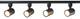 Lampa wisząca Light Prestige Snow SET 1F 4xGU10 Black (LP-737 BK SET) - obraz 2