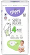 Дитячі підгузки 8-14 кг, розмір 4 Maxi, 62 шт. - Bella Baby Happy Soft & Delicate 62шт (1274117-31160406) - зображення 1