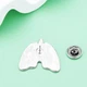 Значок (пин) BROCHE брошь бижутерия Медицина Анатомия Лёгкие красный BRGV114848 - изображение 5