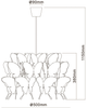Підвісний світильник Light Prestige Farfalla LP-3439/1P WHITE - зображення 3