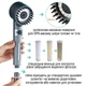 Набор Душевая насадка массажная лейка для душа Turbocharged shower head PRO 4 в 1 силиконовые массажные шипы 3 режима подачи воды окошко для контоля загрязнения + 6 фильтров для воды - изображение 3