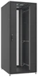 Шафа ZPAS 19", 24U, SZB IT, передні скляні двері, 600x800 мм, максимально 1000кг, чорна - зображення 1