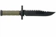 Нож с фиксированым клинком Boker Magnum M-Spec Olive FRN 7Cr17MoV Fixed Blade Survival Knife, нож Рембо для виживания: компас ,кресало, точилка (02SC005) - изображение 2