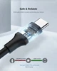 Кабель Ugreen USB 2.0 AM to Type-C US287 60115 (Чорний, 0.5м) - изображение 7