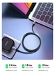 Кабель Ugreen USB Type-C - USB Type-C 5 А 100W 70429 (Сріблястий, 2м) - изображение 3