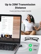Bluetooth-адаптер Ugreen USB Bluetooth 5.0 передавач для комп'ютера, ноутбука 80890 (Чорний) - изображение 5