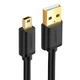 Кабель Mini USB Ugreen US132 для заряджання і передачі даних (Чорний, 0.5м) - изображение 2