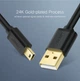 Кабель Mini USB Ugreen US132 для заряджання і передачі даних (Чорний, 3м) - изображение 9