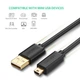 Кабель Mini USB Ugreen US132 для заряджання і передачі даних (Чорний, 2м) - зображення 4