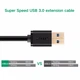 USB кабель подовжувач Ugreen USB 3.0 US129 (AM / AF штекер - гніздо, Чорний, 1,5м) - изображение 4