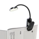 Універсальна акумуляторна LED лампа на кліпсі Baseus Comfort Reading Mini Clip Lamp DGRAD-0G (Темно-сіра) - зображення 3