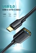 Type-C OTG кабель-адаптер Ugreen US203 30701 (Чорний, 15см) - зображення 7