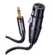 Мікрофонний кабель Ugreen AV182 XLR Male to Mini Jack AUX Microphone Cable (Чорний, 2м) - изображение 2