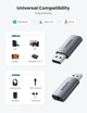 Зовнішня звукова карта USB 2.0 to 3.5mm Аудіо адаптер TRRS стерео OMTP/CTIA UGREEN CM383 (Сірий) - зображення 4