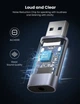 Зовнішня звукова карта USB 2.0 to 3.5mm Аудіо адаптер TRRS стерео OMTP/CTIA UGREEN CM383 (Сірий) - зображення 5