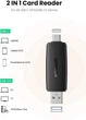 Кардрідер 2- в-1 TF/SD Ugreen CM304 80191 USB & USB-C (Чорний) - изображение 6
