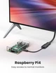 Перехідник UGreen Micro HDMI to HDMI Female Adapter Cable 20134 (Чорний, 22см) - изображение 4
