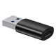 Адаптер-перехідник Baseus Ingenuity Mini OTG USB 3.1 to Type-C ZJJQ000101 (Чорний) - изображение 1