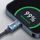Кабель Baseus Crystal Shine PD 20W USB-C to Lightning CAJY000201 (Сірий, 2м) - изображение 5
