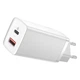 Універсальний зарядний пристрій Baseus Wall Charger GaN2 Lite USB-C+USB 65W CCGAN2L-B02 (Біле) - зображення 1