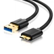 Кабель USB 3.0 - Micro USB Тип B Ugreen US130 (Чорний, 0.25м) - изображение 1