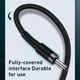Кабель Baseus Cafule Cable USB 2.0 DC 3.5 mm 2A CADKLF-G1 (Чорний/Сірий, 1м) - изображение 5