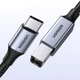 Кабель Ugreen USB Type C на USB Type B 2.0 US370 80807 (Чорний, 2м) - зображення 3