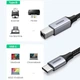 Кабель Ugreen USB Type C на USB Type B 2.0 US370 80807 (Чорний, 2м) - зображення 4