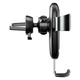 Автотримач для телефону з бездротовою зарядкою Baseus Metal Gravity Car Mount WXYL-B0A (Чорний) - зображення 5