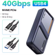 Зовнішня кишеня UGREEN CM642 40 Gbps M.2 NVMe SSD to USB4 SSD Case - зображення 2